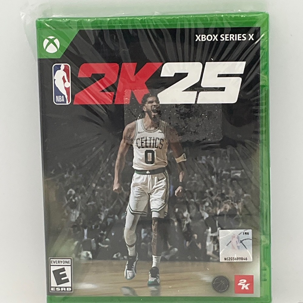 NBA 2K25 Xbox Series X 2024 Basketball Sports Game Jayson Tatum Cover New Sealed